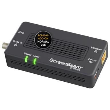 ScreenBeam Bonded MoCA 2.0 Network Adapter for High Speed Internet, Ethernet Over Coax - Single Add-On Adapter for Existing MoCA Network