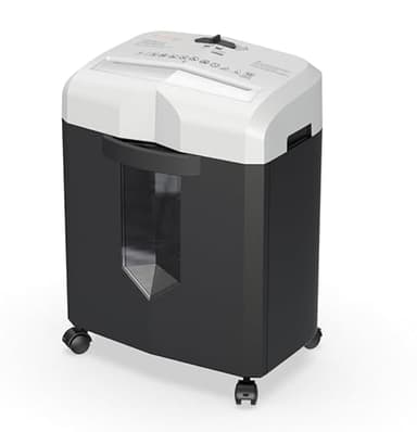 Bonsaii 12-Sheet Micro Cut Paper Shredder, 60-Minute P-4 High Security Shredders for Home Office, Shreds CD/Credit Card/Mail/Staple/Clip, Jam-Proof System with 4.2 Gal Pullout Bin (C266-BW)