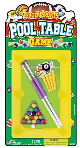 JA-RU 12 Inch Mini Pool Table Set (1 Mini Billiards) w/ 2 Cue Stick & Pool Balls. Portable Travel Size Mini Arcade Game. Office Desk Toys & Tabletop Games. Party Favors. 209-1s