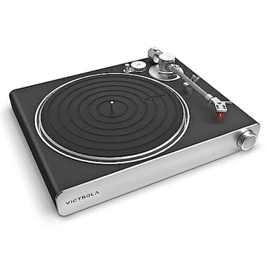 Victrola Stream Carbon - Wi-Fi Streaming 2-Speed Turntable with Bluetooth, Works with Sonos, UPnP Wi-Fi Streaming, Roon Ready Relay, Ortofon 2M Red Cartridge & Carbon Fiber Tonearm (Black/Silver)