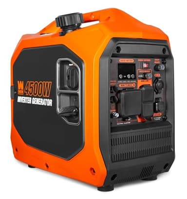 WEN 4500-Watt Inverter Generator, RV-Ready, Quiet, Portable, Gasoline Powered and Lightweight with Fuel Shut Off (56432i)