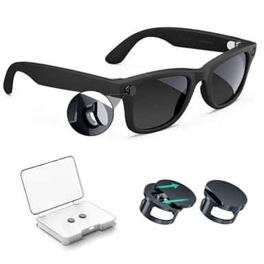 2Pcs LED Light Blocking Covers Compatible with Ray-Ban Meta Wayfarer/Skyler/Headliner & Oakley Meta HSTN Smart Glasses Accessories, Privacy Cover for Meta Camera Lens, Adjustable Blackout Light Covers