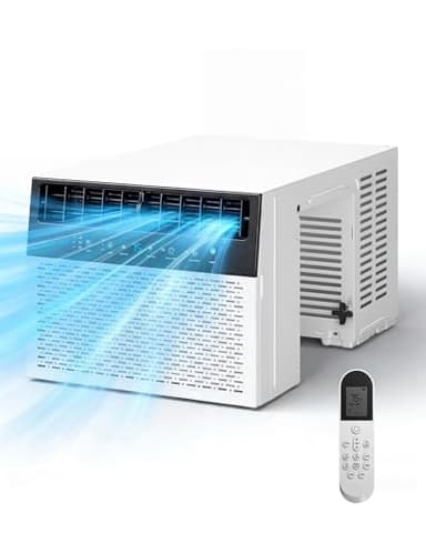 Manastin 12,000 BTU U Shaped Window Air Conditioner - Cools 550 Sq Ft, Energy-saving Window AC Units with Open Window Flexibility Easy to Install, Remote Control