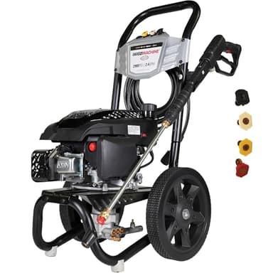 Simpson Cleaning 2900 PSI Gas Pressure Washer, 2.4 GPM Residential Power Washer with Siphon Hose, 25' Hose, Clean Machine, 49-State (CM61455)