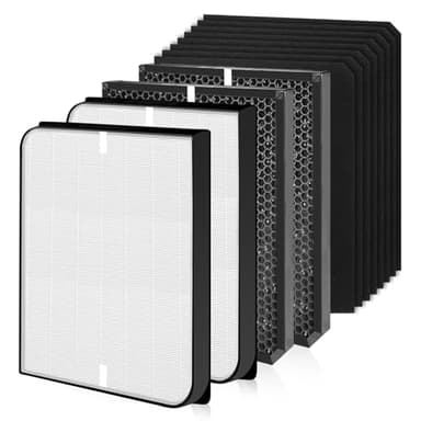 Replacement Filtration Compatible with AirDoctor AD3500, AD3000 Air Purifiers, Included 2 Pcs Premium Filtration, 2 Pcs Carbon Filtration, and 8 Pcs Pre-Filter, Efficient Filtration