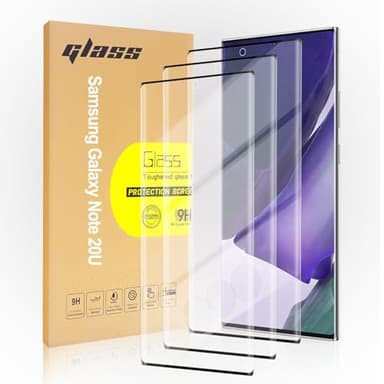 3 Pack Tempered Glass Screen Protector Applicable for Samsung Galaxy Note 20 Ultra 6.9 inch, Support Fingerprint ID Friendly Tempered Glass Screen Protective, HD Clear Scratch Resistant Suitable