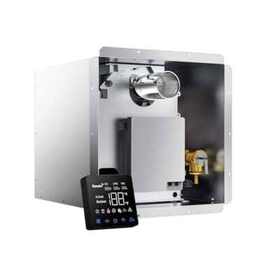 Gen II Ranein RV Tankless Water Heater 65,000 BTU, On-Demand Instant Hot Water, 12V Powered, High Altitude Ready, CSA Approved, Multi-Function Controller, Ideal for Simultaneous Use and Family Use