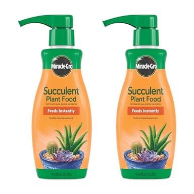Miracle-Gro Succulent Plant Food - Liquid Fertilizer for Succulents and Cacti including Jade and Aloe, Feed Every 2 Weeks - 8 fl. oz. (2 Pack)
