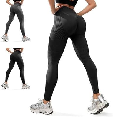Anti Cellulite Compression 3D Leggings Women with Resistance Bands Gym Workout,Butt Lifting for Yoga Workout Pants (X-Large, Black)