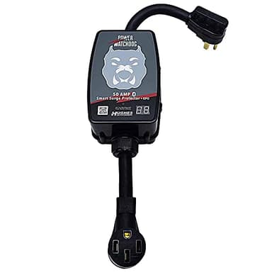 Power Watchdog Smart RV Portable Surge Protector 50 Amp - Patented Bluetooth Connectivity - Monitor Voltage/Amperage/Wattage - Replaceable Module - IP65 Water-Resistant