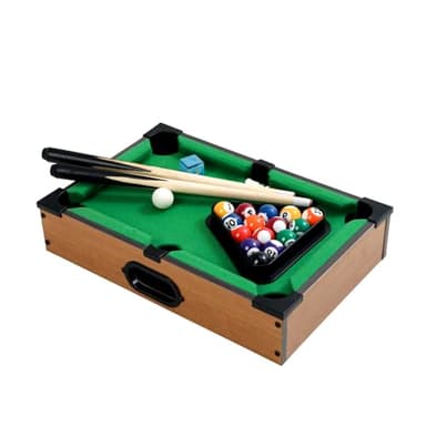 Kinaxixi Mini Pool Table Wooden Billiards Tabletop Board Game for Family Night Party Time Gift for Cat Lovers
