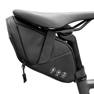 Danuosie Bike Seat Bag, Water Resistant Bicycle Saddle Bag Under Seat, Cycling Seat Pack for Mountain Road Bikes and Commuter, 1L