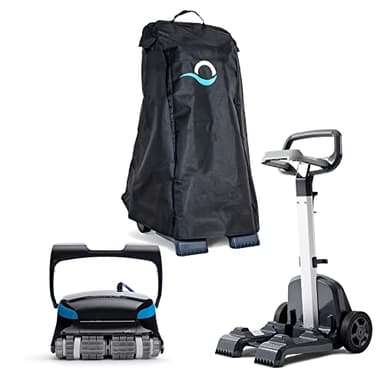 Dolphin Nautilus CC Supreme Wi-Fi Automatic Robotic Pool Vacuum Cleaner Includes Caddy and Classic Cover for Storage and Protection, Ideal for In-Ground Pools up to 50 FT