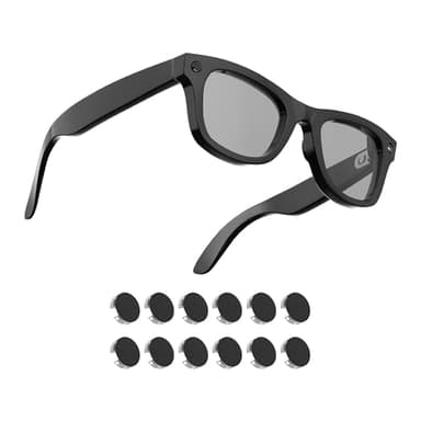 RCstyle HiBloks LED Light Blocking Stickers Compatible with Ray-Ban Meta Gen 2 Wayfarer/Skyler/Headliner/Oakley Meta HSTN Accessories, Blackout LED Covers, Low-Tack Restickable (12Pcs)