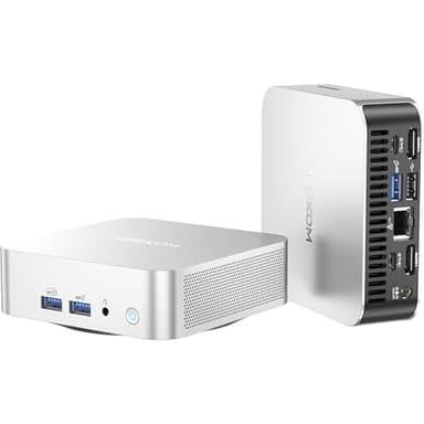 GEEKOM A6 Mini PC – Professional Home Office & Multitasking | AMD Ryzen 7 6800H, 16GB DDR5 RAM (Upgradable), 1TB PCIe 4.0 SSD, Windows 11 Pro, USB4/8K/Wi-Fi 6E, Compact Aluminium Design