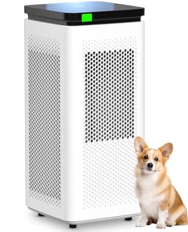 Air Purifiers for Home Large Rooms up to 3500 Ft², H13 True HEPA 0.1 Micron 99.97% Filtration with Carbon Filter, 235 CFM CADR, for Pollen, Pet Odor, Smoke, VOCs, 30dB Sleep Mode, PM2.5 Display
