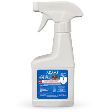 ADAMS Flea & Tick Home Spray for Indoor House Treatment, Kills Bed Bugs, Fleas, & Ticks, for Carpet, Furniture & Pet Bedding, Controls Fleas, Ticks, Bed Bugs, Cockroaches, Spiders & Mosquitoes, 8 oz