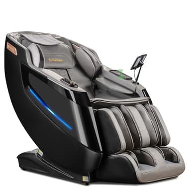 Gethope 4D Massage Chair Full Body - 53.2" Ultra Long SL-Track Massage Chair Zero Gravity Massage Recliner with Foot Roller, 10 Modes 6 Technique, 32 Airbags, 3 Core Heating, AI Voice, Yoga Stretch