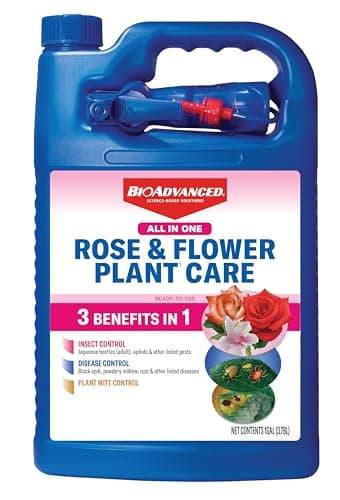 BioAdvanced All-in-One Rose & Flower Plant Care, Ready-to-Use, 1 Gal, Aphid Spray for Outdoor Plants, Fungicide for Plants, Rose Bushes Spray