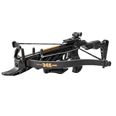 Bear X Desire XL Pistol Hunting Crossbow, Self-Cocking, Adjustable Stock up to 2.5", Compact Design, Includes 3 Premium Bolts, Dependable Accuracy