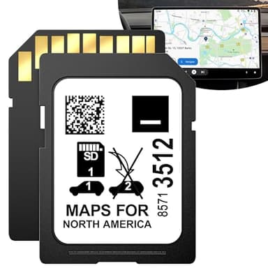 2026 Navigation SD Card for USA/Canada/Mexico, 2026 Latest GM Vehicles Navigation SD Card Map Compatible with Buick, Cadillac, Chevrolet, GMC, 2019-2024, Part 8571 3512