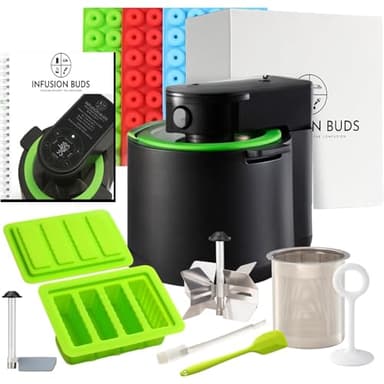 3-In-1 Magical Infuser Machine, Herb Decarboxylator & Gummy Maker. Butter maker Machine for creating Infused Butter, Gummies, Herbal Oil & More. Recipe Book & All Accessories