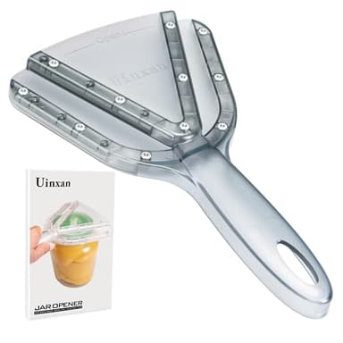 Uinxan Jar Opener for Weak Hand & Seniors with Arthritis,Easy Twist Off Bottle Caps,Patent | Unique Kitchen Gadgets,Handheld Lid Top Open for Elderly/Women/Men (Blue)
