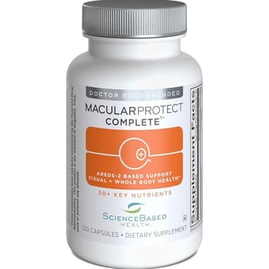 ScienceBased Health MacularProtect Complete – AREDS 2 Eye Health Supplement & Daily Multivitamin – 30+ Nutrients with Lutein & Zeaxanthin – Supports Vision & Whole Body Health – 120 Capsules