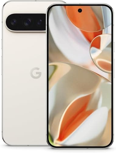 Google Pixel 9 Pro XL (256GB, 16GB) 6.8" 120Hz OLED, 50MP 8K Camera, Tensor G4 Octa-core, Android 14 T-Mobile Locked Porcelain (Renewed)