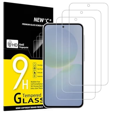 NEW'C 3 Pack Designed for Samsung Galaxy A37 5G Screen Protector Tempered Glass,Case Friendly Ultra Resistant