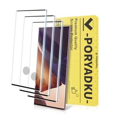 3 Pack for Samsung Galaxy Note 20 Ultra Screen Protector, 9H Tempered Glass Full Coverage, Case Friendly, HD Clear, Anti-Scratch, Fingerprint Compatible, Bubble-Free for Note 20 Ultra 5G 6.9”