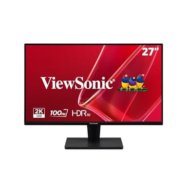 ViewSonic VS2725-2K 27 Inch 1440p Monitor, IPS Display with 100Hz for Smooth Home and Office Viewing, Eye Care Technology, HDMI, and DisplayPort Inputs