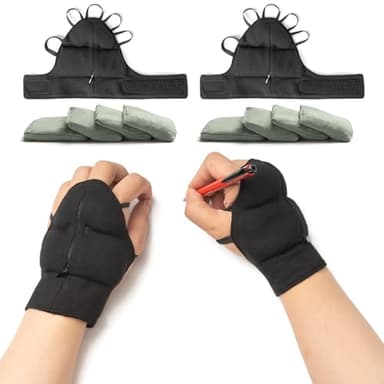 Flyangle Adjustable Weighted Gloves for Hand Tremors, Adjustable Hand Stability Aid for Parkinson's Patients, Steel Weight Gloves for Enhanced Stability (2PK, Size M)