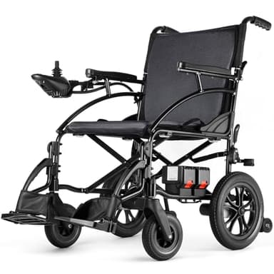 Zurcheel SLF30 Electric Wheelchair, Foldable Durable Motorized Wheelchairs for Adults with 19 Inch Seat and Supports Up to 300 lbs Airline Approved(36 Lbs, Grey)