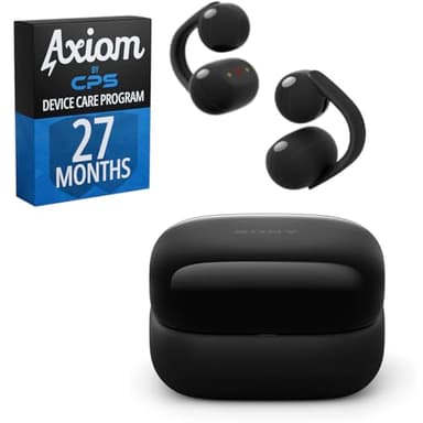 Sony LinkBuds Clip Open-Ear Truly Wireless Earbuds, Black - WFLC900/B w 27-Month Axiom Device Care Program