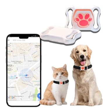 GPS Tracker for Dogs & Cats - No Monthly Fee, Waterproof Real-Time Tracking Collar for Pets, Kids,Luggage & Assets | 367-Day Battery Life | iOS & Android Compatible | Anti-Lost Device