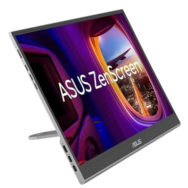 ASUS ZenScreen 16” OLED USB-C portable monitor (MQ16AHE) – Full HD, 100% DCI-P3, 1ms, HDR-10, Mini HDMI, Eye Care, Proximity Sensor, 360° kickstand, Compatible with Laptops, Smartphones, 3 yr warranty
