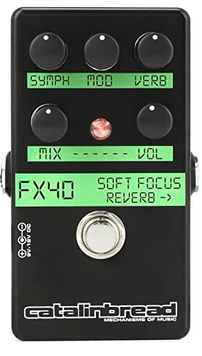 Catalinbread Soft Focus Shoegaze Reverb Pedal with Chorus and Modulation Effects, Octave Up, Mix, and Level Control - Perfect for Ambient and Dream Pop Sounds