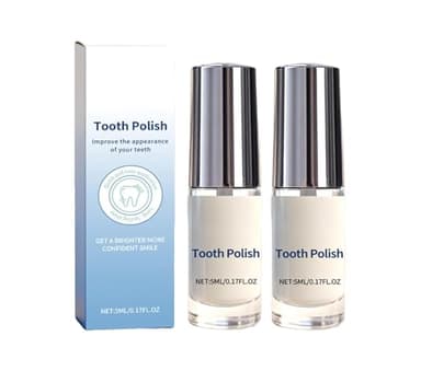 SmileFitPro Tooth Paint, Tooth Polish, Natural Teeth Whitening Paint, Portable Gentle Teeth Whitening Kit, Safe Formula & Long-Lasting Results, 2pcs