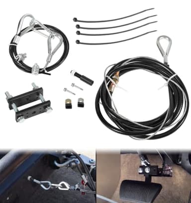 Ready Brake Cable Harness Kit for RV Flat Towing, Extra Brake Control Cable for Tow Bar System, Connects Towed Vehicle Brake Pedal to RV Tow Bar