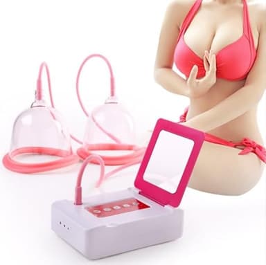 4 Sizes Electric Breast Massager, Breast Massage Enhancement Machine with 2 Modes, 15 Minutes Automatic Stop for Home Breast Care (C13.5cm)