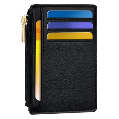 Tipmile Business Credit Card Holder for Men, Slim RFID Blocking Wallet, Small Minimalist Pocket Wallet, Mens Gift, Vintage Black