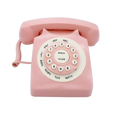 Retro Corded Landline Phone, TelPal Classic Vintage Old Fashion Telephone for Home & Office, Wired Home Phone Gift for Seniors