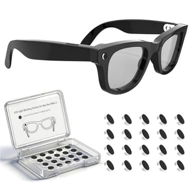 20PCS LED Light Blocking Stickers for Meta Glasses: Compatible with Ray-Ban Meta Wayfarer Skyler Headliner & Oakley Meta HSTN, Camera Cover, No Residue Adhesive, Gen 1 Gen 2 Accessories