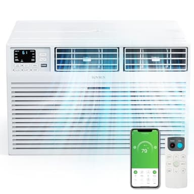 ROVSUN Smart 12000 BTU Through the Wall Air Conditioner with Remote & App Control, Energy Saving Wall AC Unit with Timer for Bedroom, Living Room, Apartment, Dorm up to 550 Square Feet, 115V/60Hz