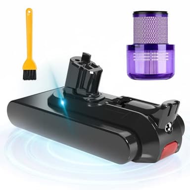MOYEE Upgraded 7000mAh V11 Battery Replacement Compatible with Dyson V11 Button Click-in Installation For Extra/Absolute/Animal/Outsize/V15/SV15/SV16 970425-01 Vacuum Cleaner (Not for Screw-in Models)