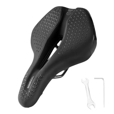 ROCKBROS Comfort Bike Seat, Wave Ergonomic Bicycle Saddle with High-Density Foam, Universal Replacement for MTB Road City Racing Cycling