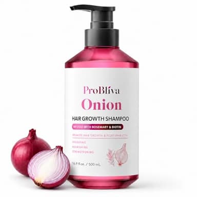 ProBliva Onion Shampoo for Hair Growth: Onion Hydrosol Shampoo with Biotin and Rosemary for Hair Loss and Thinning Hair - Promotes Healthier, Thicker and Stronger Hair for Women and Men