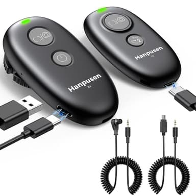 Rechargeable Wireless Camera Remote Control for Nikon P950,Z6 II, D6, D780, D750, Z5, Z7, Z7 II, Z9, Z8, Z6 III, P1100, P1000, Z7, Z6, D850, D5600, D7500,D800, Upgrade Hanpusen Shutter Release