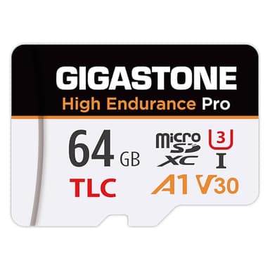 【5 Yrs Free Data Recovery】【Dash Cam】 GIGASTONE 64GB Micro SD Card, TLC High Endurance Pro, Speed Up to 95MB/s, Compatible with REDTIGER Rove VIOFO VANTRUE PRUVEEO ARIFAYZ, MicroSDXC UHS-I A1 V30 U3